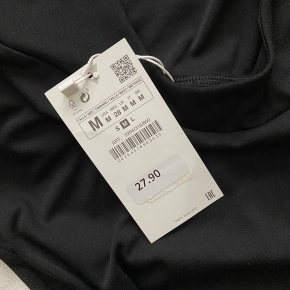 ZARA cowl neck bodysuit NWT - Picture 3 of 4